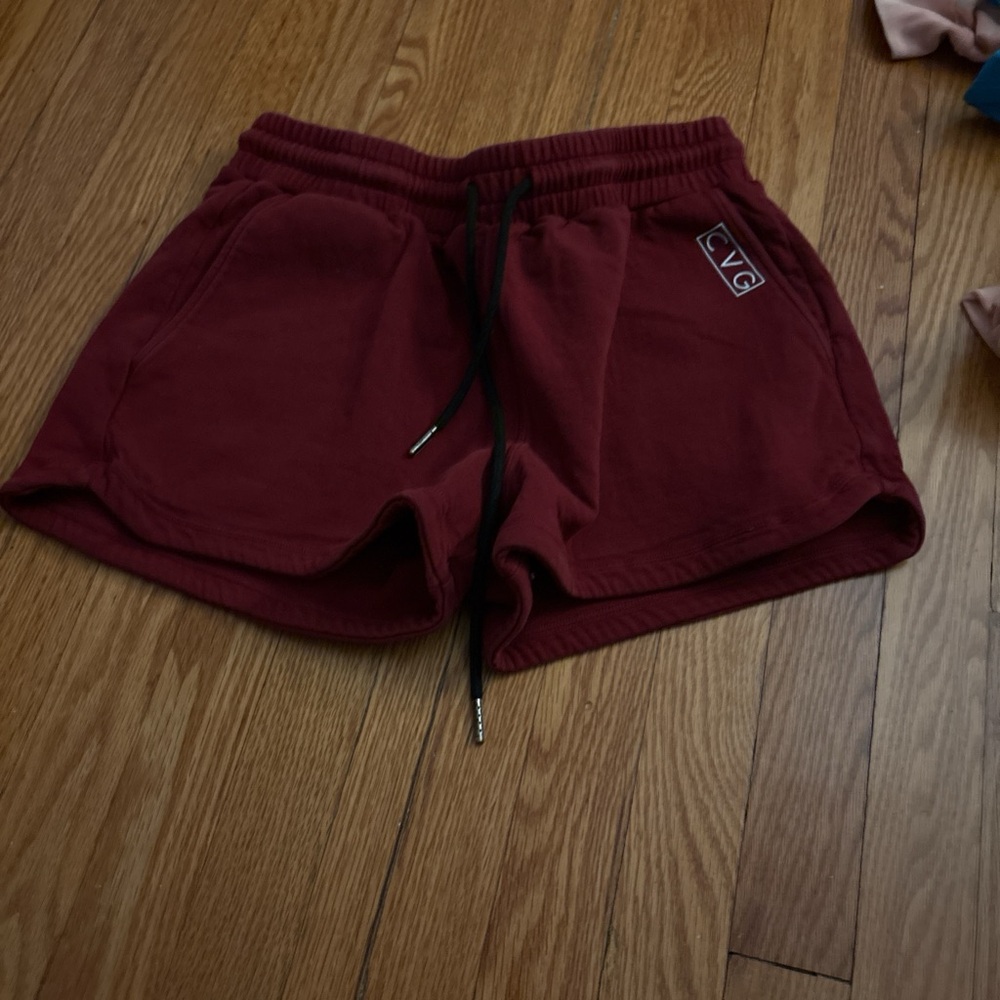 Women's Athletic Shorts in Deep Red